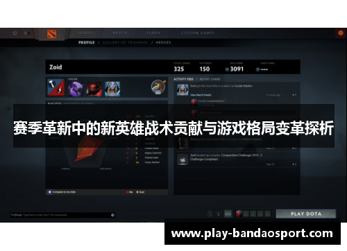 赛季革新中的新英雄战术贡献与游戏格局变革探析