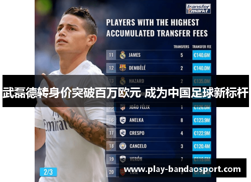 武磊德转身价突破百万欧元 成为中国足球新标杆 武磊德转身价突破百万欧元 成为中国足球新标杆
