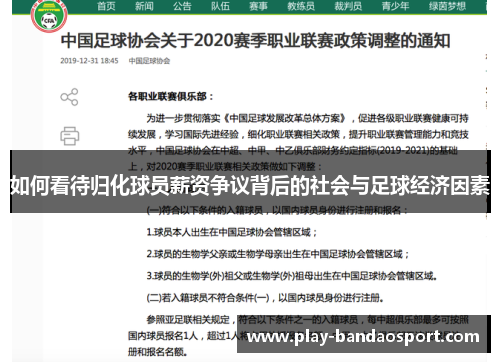 如何看待归化球员薪资争议背后的社会与足球经济因素